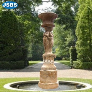 Marble Statuary Urn Fountain, JS-FT022